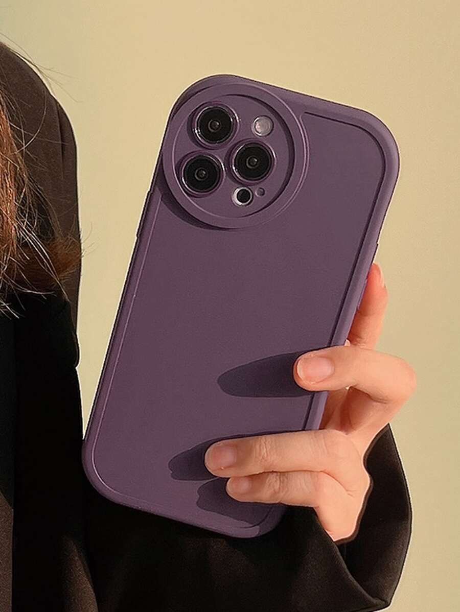 ốp lưng điện thoại màu trơn - Màu tím - Xem 1