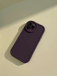 ốp lưng điện thoại màu trơn - Màu tím - Xem 3