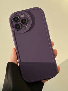 ốp lưng điện thoại màu trơn - Màu tím - Xem 5