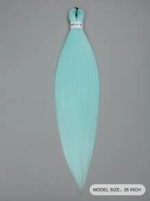 Long Yaki Straight Synthetic Hair Extension - Cadet Blue - View 3