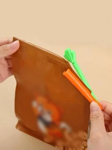 5pcs Carrot Design Sealing Clip - Multicolor - View 5