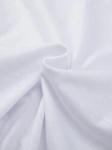 Girls 1pc Clover & Slogan Graphic Tee - White - View 4