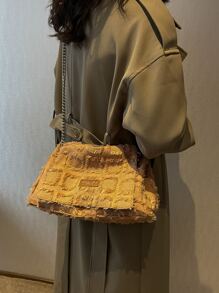 Túi Xách tay Nữ Chuỗi - màu nâu - Xem 3