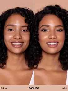 SHEGLAM Skinfinite Hydrating Foundation-Cashew Flawless Dewy Foundation Hydrating Coverage Invisible Pore Concealer Pore-Less Non-Greasy Lightweight Natural Soft Liquid Foundation Brand Beauty Makeup Face Paint Cosmetic For Women Girls Perfect For Spring Summer Ideal For Y2K Fancy Fashion Suitable For Birthday Mother'S Day Gift Rave Party Ready Best Color - Cashew - View 4