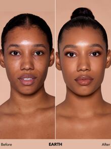 SHEGLAM Skinfinite Hydrating Foundation-Earth Flawless Dewy Foundation Hydrating Coverage Invisible Pore Concealer Pore-Less Non-Greasy Lightweight Natural Soft Liquid Foundation Brand Beauty Makeup Face Paint Cosmetic For Women Girls Perfect For Winter Spring Ideal For Y2K Fancy Fashion Suitable For Birthday Gift Party Ready Best Color - Earth - View 4