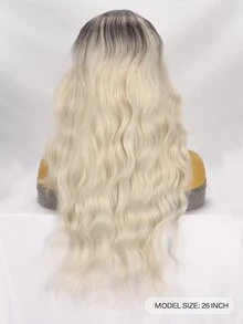 4*1 Lace Front Long Body Wave Synthetic Wig - Multicolor - View 2