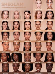 SHEGLAM Skinfinite Hydrating Foundation-Sandalwood Flawless Dewy Foundation Hydrating Coverage Invisible Pore Concealer Pore-Less Non-Greasy Lightweight Natural Soft Liquid Foundation Brand Beauty Makeup Face Paint Cosmetic For Women Girls Perfect For Spring Summer Ideal For Y2K Fancy Fashion Suitable For Birthday Mother'S Day Gift Rave Party Ready Best Color - Sandalwood - View 8