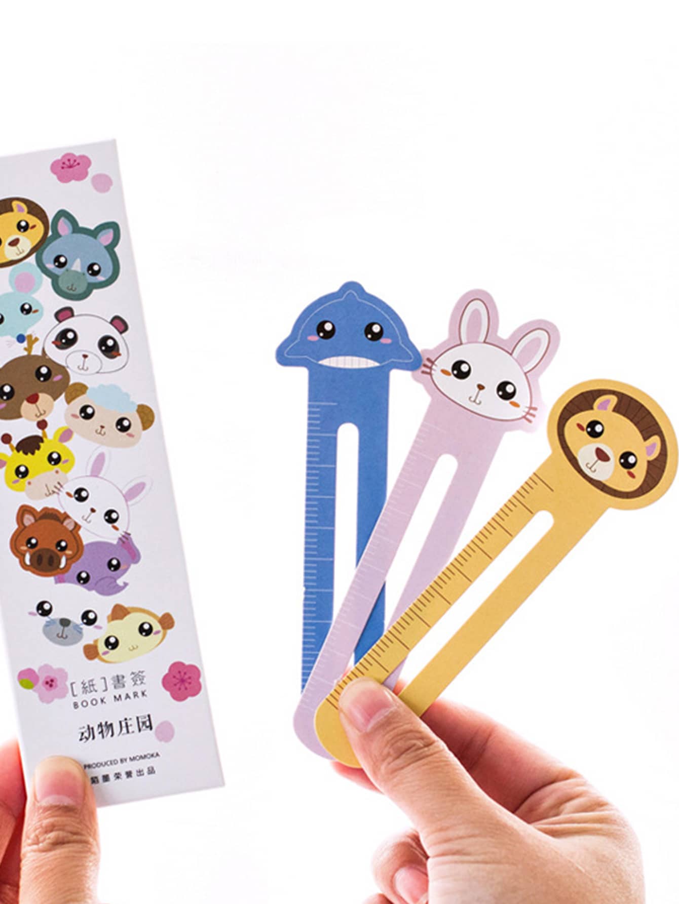 MO.CARD 30 piezas Marcador de libro con diseño de animal de dibujos animados - Blanco - Ver 1