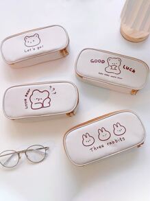 1入組卡通圖案隨機筆袋