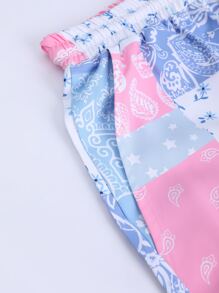 Manfinity RSRT Men Random Paisley Scarf Print Shirt & Shorts Without Tee
