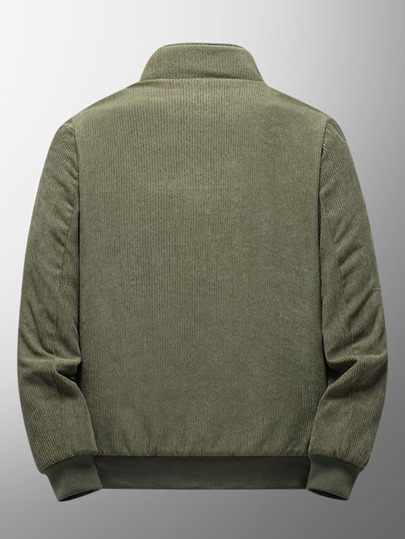 Veste Zippée Pour Hommes Ample À Doublure En Teddy Et Détails Patchwork