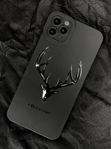 Funda para teléfono con patrón de cabeza de ciervo compatible con iPhone15/15Plus/15Pro/15Promax - Multicolor - Ver 1