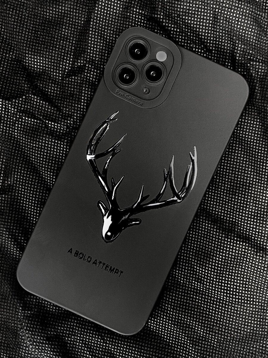 Funda para teléfono con patrón de cabeza de ciervo compatible con iPhone15/15Plus/15Pro/15Promax - Multicolor - Ver 1