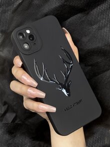 Funda para teléfono con patrón de cabeza de ciervo compatible con iPhone15/15Plus/15Pro/15Promax - Multicolor - Ver 4