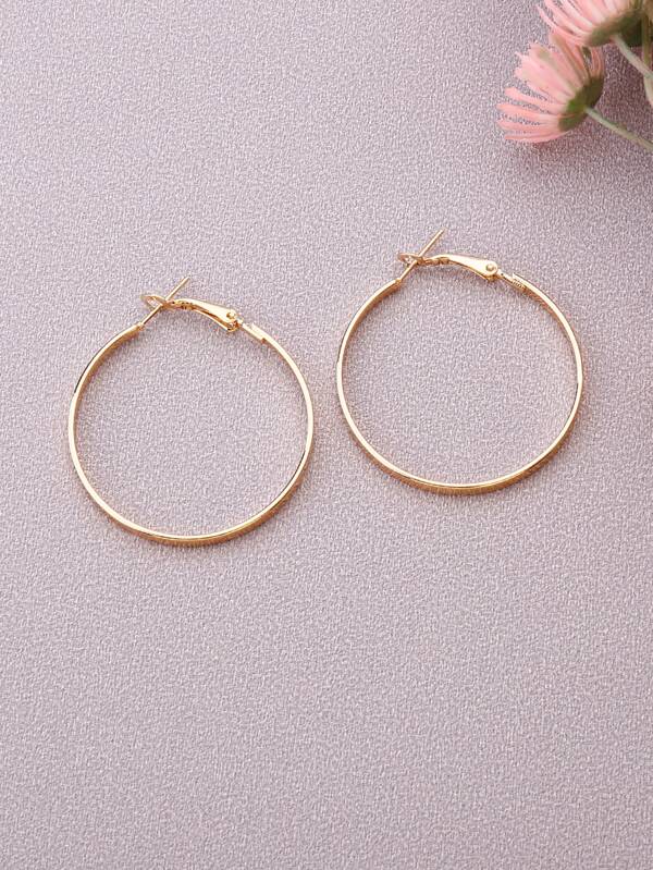 Minimalist Hoop Earrings SHEIN UK