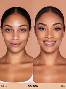 SHEGLAM Complexion Pro Long Lasting Breathable Matte Foundation-Golden Matte Sweat-Proof Foundation Oil Control Full Coverage Pore-Less Concealer Waterproof Flawless Non-Fading Weightless Liquid Foundation Brand Beauty Makeup Face Paint Cosmetic For Women Girls Perfect For Spring Summer Ideal For Y2K Fancy Fashion Suitable For Birthday Mother'S Day Gift Rave Party Ready Best Color - Golden - View 3