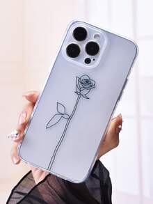 花卉圖案透明手機殼 - 彩色 - 查看 3