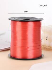 1roll Solid Balloon Ribbon - Red - View 4