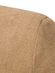 Calvornis Men Single Breasted Lapel Collar Blazer - Khaki - View 4