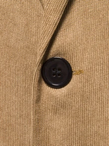 Calvornis Men Single Breasted Lapel Collar Blazer - Khaki - View 8