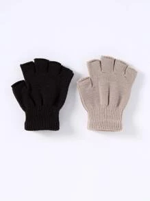 2 đôi Găng tay không ngón chắc chắn - Nhiều màu - Xem 2