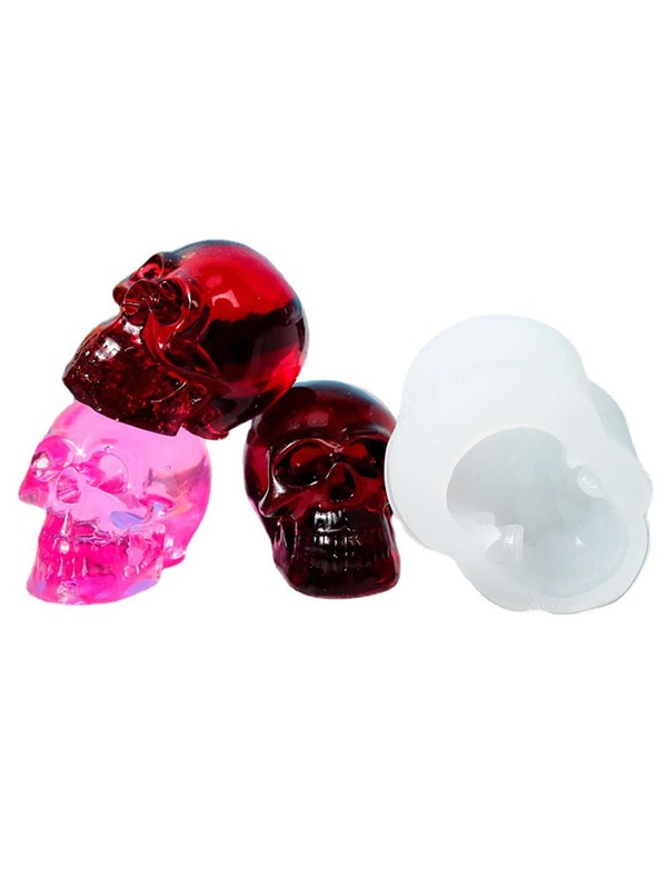 1pc Skull Shaped DIY Silicone Mold