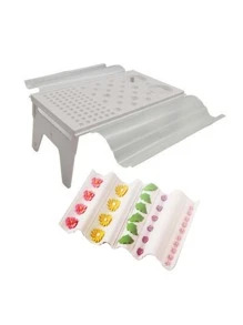 5 piezas estante de flor de plástico - Blanco - Ver 5