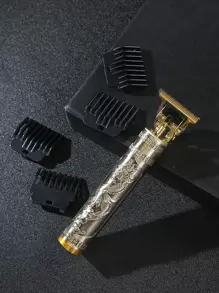 Hombres 1 pieza Broche de pelo recargable eléctrico - Dorado - Ver 1