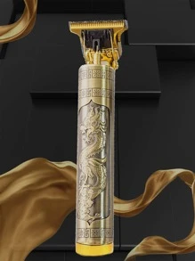 Hombres 1 pieza Broche de pelo recargable eléctrico - Dorado - Ver 2