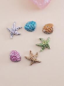 20 piezas Decoración de arte de uñas con diseño de concha, Dijes de uñas, Gemas de uñas, Suministros para uñas - Multicolor - Ver 3