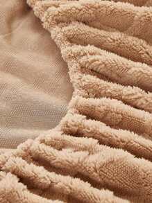 Geometric Pattern Fitted Sheet Set Without Filler - Camel - View 5