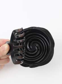 liangyuan Short Braided Synthetic Hair Bun - Black - View 6