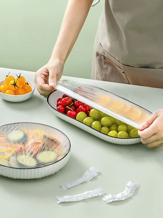 100入組一次性塑膠膜碗套