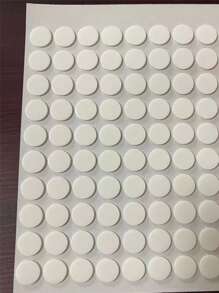 70pcs Clear Double-Sided Tape.70pcs Pcs Nano Gel Mat Transparent Tape Round Traceless Removable Sticky Double-Sided Adhesive Tape For DIY Craft Poster Hand Decor. - White - View 4