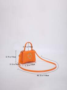 迷你熒光橙方包