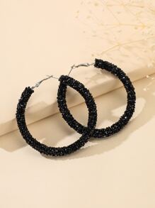 Kreolen mit Strass Dekor