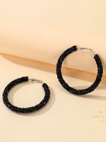 Kreolen mit Strass Dekor