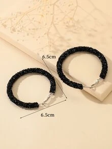 Kreolen mit Strass Dekor