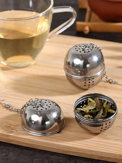 1pc Stainless Steel Tea Strainer Back To School