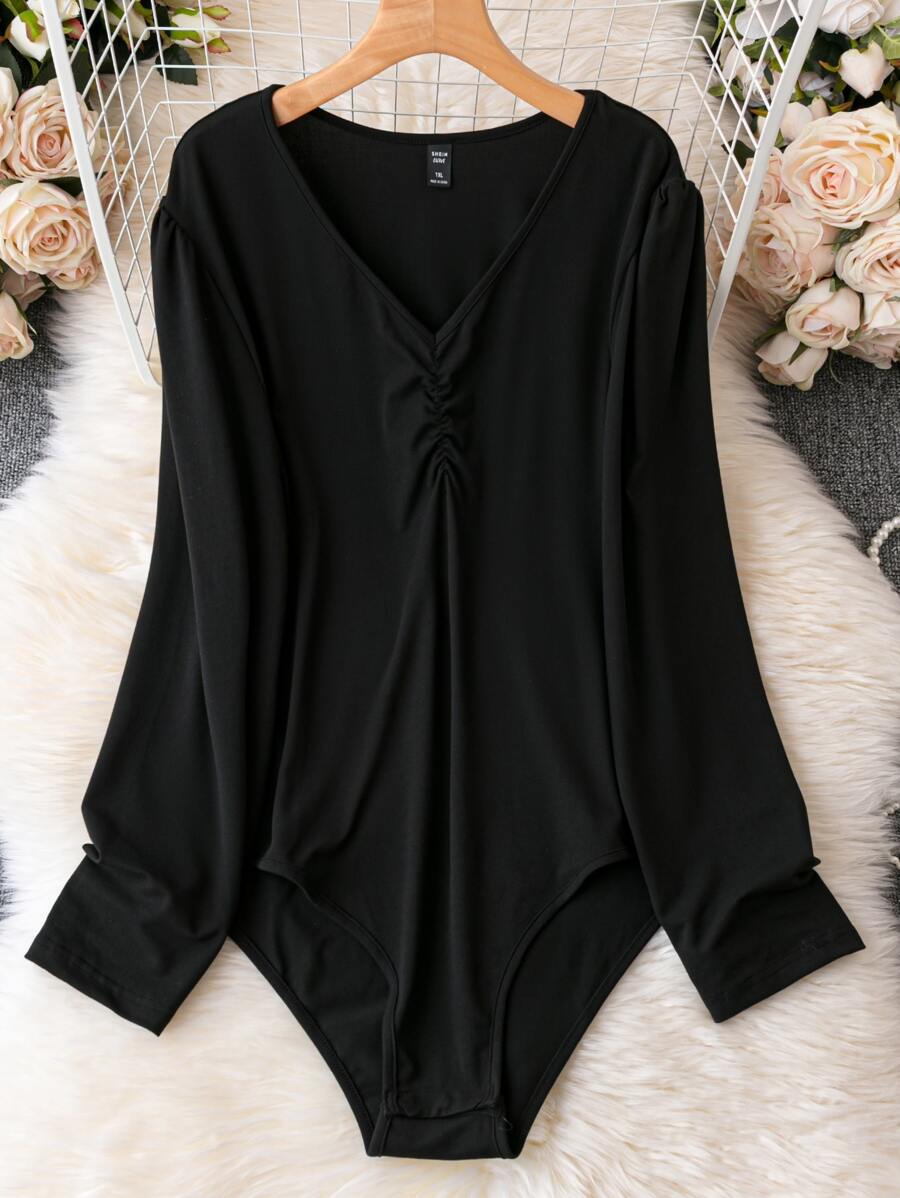 SHEIN LUNE Body unicolor fruncido