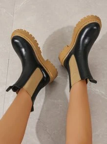 Slip On Chelsea Boots - Black - View 2