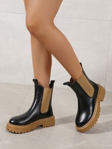 Slip On Chelsea Boots - Black - View 3