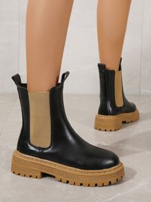 Slip On Chelsea Boots - Black - View 4