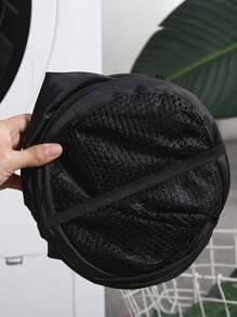 1 pieza Cesta de lavandería plegable - Negro - Ver 6