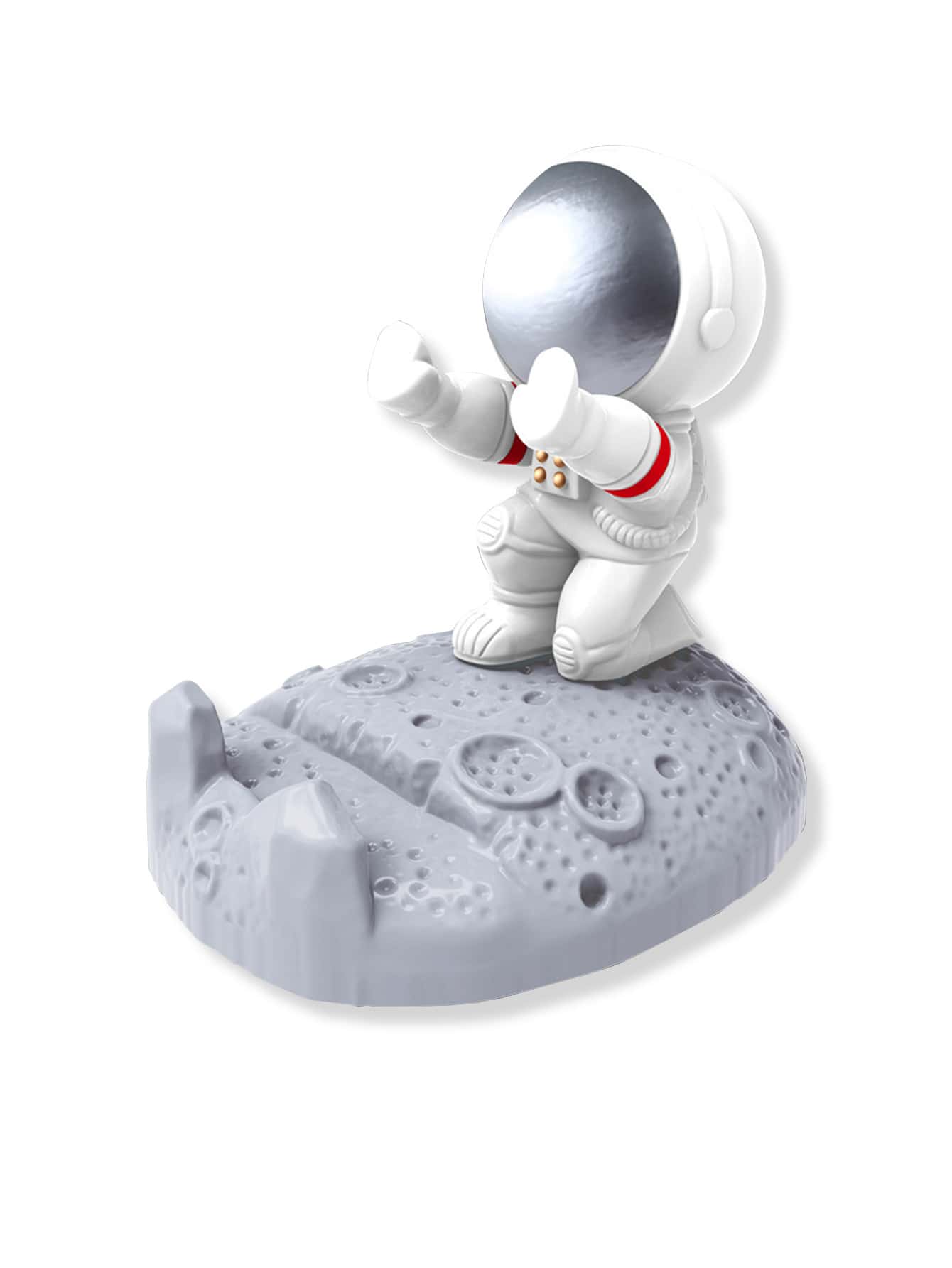 創意宇航員手機支架太空人手機支架可愛搞笑手機支架適用於桌子家庭辦公室 - 彩色 - 查看 1