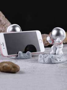 創意宇航員手機支架太空人手機支架可愛搞笑手機支架適用於桌子家庭辦公室 - 彩色 - 查看 2