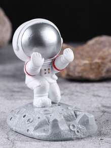 創意宇航員手機支架太空人手機支架可愛搞笑手機支架適用於桌子家庭辦公室 - 彩色 - 查看 4