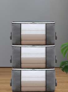 1入組透明被子收納袋 - 灰色 - 查看 1