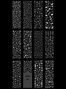 12 piezas Pegatina con patrón mixto - Multicolor - Ver 2