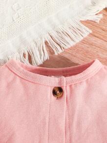 Baby Girl Floral Print Dress & Button Front Jacket - Multicolor - View 4